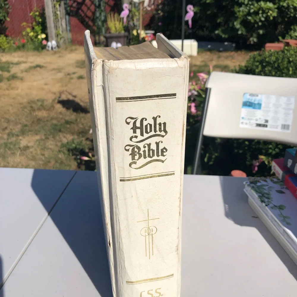 Classic White Holy Bible - White sling James Version CSS Edition 2976